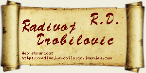 Radivoj Drobilović vizit kartica